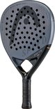 Grijze padelracket met zwarte details, 'HEAD SPEED PRO' tekst en een grafisch patroon.