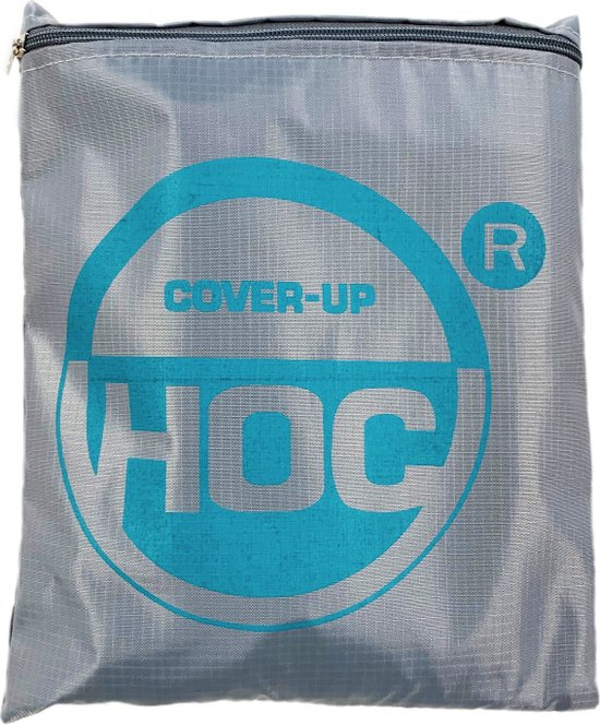 COVER UP HOC - Housse de jardin housse Diamond - 123x123x74 cm - housse de protection pour ensemble de jardin étanche avec sangles Storm, cordon de serrage et drainage HOCCIE - Housse gris argent pour salon de jardin