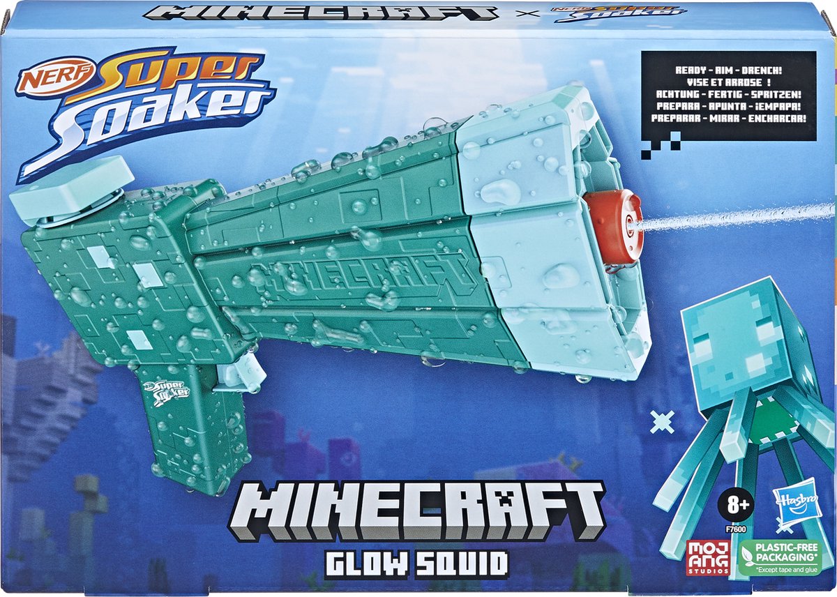 Nerf Minecraft Glow Squid