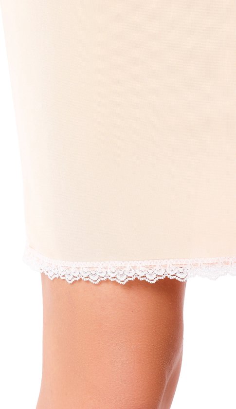 Bellivalini BLV-BLV50-257-UW Dames Onderrok - kort - elastisch – licht- Viscose - Beige - 4XL