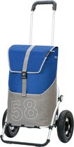 Andersen SHOPPER MANUFAKTUR Chariot de courses Royal Shopper Filip 46L Blue Bleu