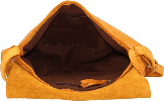 HAROLD'S Cuir Sac à épaule bandoulière Sac à épaule Submarine Shoulderbag Yellow Jaune foncé