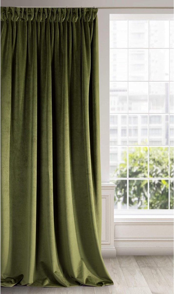 velvet beige curtain, 1 piece Soft, 10 eyelets, elegant, high quality.