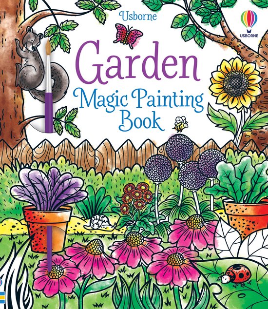 Magic Painting Books- Garden Magic Painting Book - cover