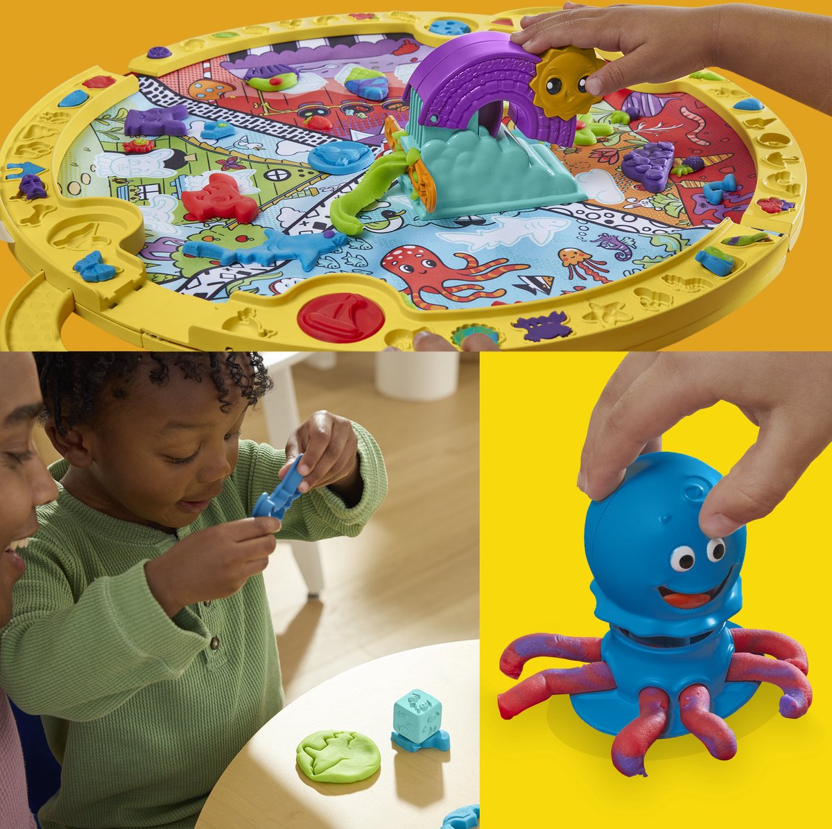 Play-Doh Opvouw en Meeneem Speelmat - Boetseerklei - 4 Play-Doh potjes - Eenvoudig op te bergen - Knutselen voor kinderen — afbeelding 14