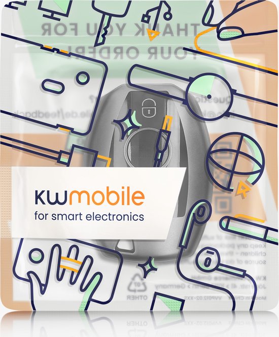 Kwmobile Autosleutelhoesje – Compatibel Met Mercedes 3-knops Sleutel – TPU Case, Mat Zwart – Flexibel, Antislip, Beschermt Tegen Krassen