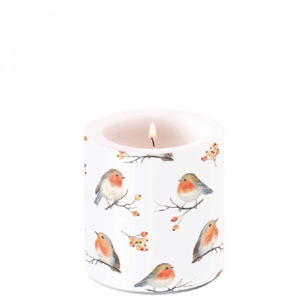 Ambiente Kaars Robin Family rood