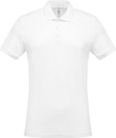 Kariban Piqué-herenpolo korte mouwen K254 - White - S