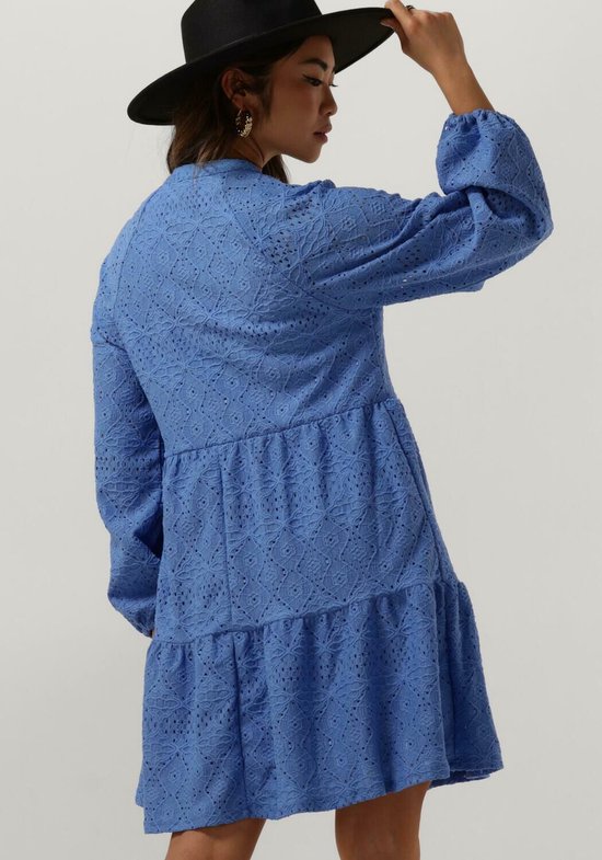 Object Objfeodora Gia L/s Dress Jurken Dames - Kleedje - Rok - Jurk - Lichtblauw - Maat XS