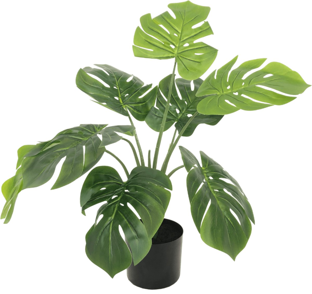 Monstera Kunstplant 60 cm | Gatenplant Kunstplant | Kleine kunstplanten | Kunstplanten voor Binnen