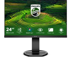 Philips 241B8QJEB - Full HD IPS Monitor - USB-hub - DisplayPort, DVI-D, HDMI, VGA - Verstelbaar - 24 inch