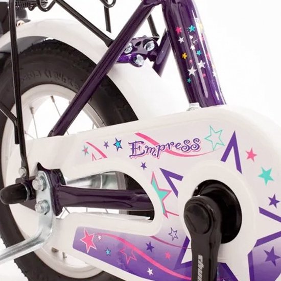 Bachtenkirch Empress, kinderfiets, 14 inch, lila en wit van BAC — afbeelding 2