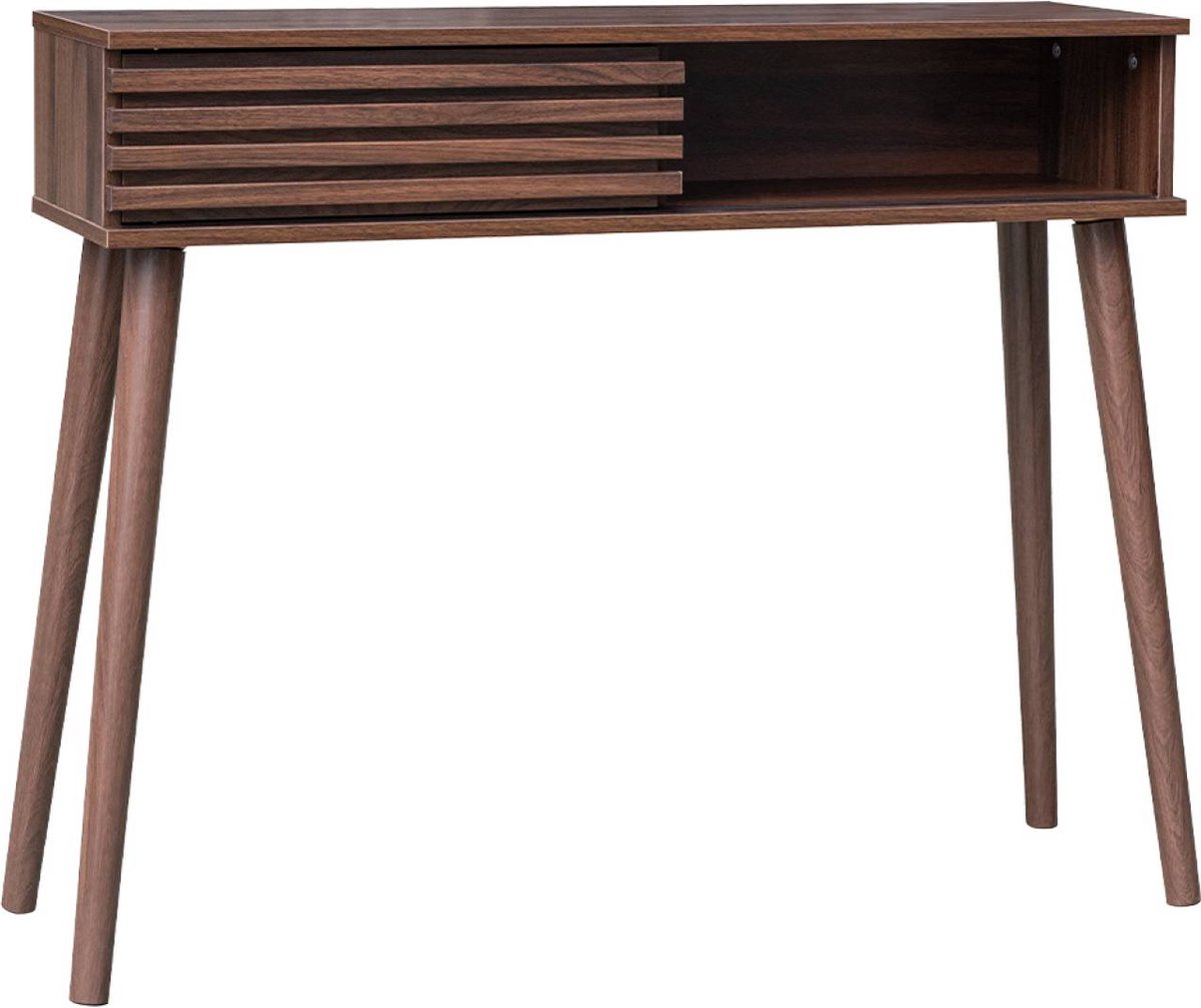 sweeek - Sidetable, madere, b100 x d29 x h81cm