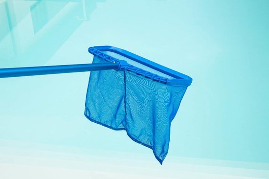 Bodem schepnet - Vuilnet zwembad - Zwembad reinigen - Versterkt kunststof frame - Diep net - Blauw — afbeelding 4