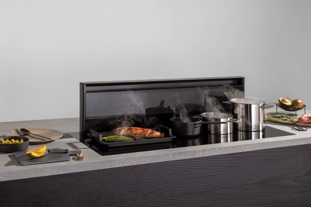 NOVY 42120 kookplaat Zwart Ingebouwd 118 cm Inductiekookplaat zones 5 zone(s) Inbouw afzuigkap
