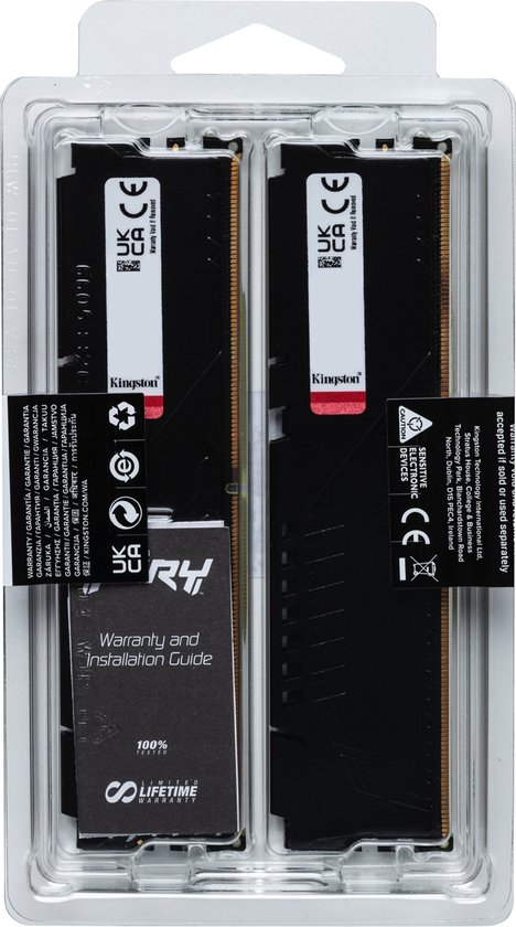 Kingston FURY Beast DDR5 - 32GB - 6000 MHz - CL30 - Intel XMP 3.0