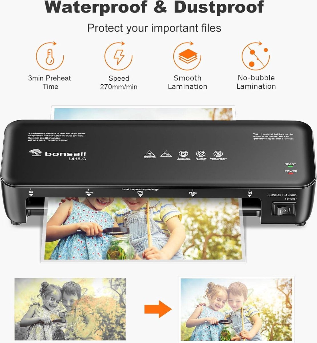 Hama Laminiergerät Laminator Basic L42a für DIN A4 50049 for sale online