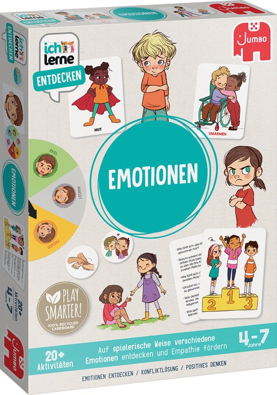 JUMBO 1110100048 ICH LERNE ENTDECKEN | EMOTIO Kinderspiel Mehrfarbig