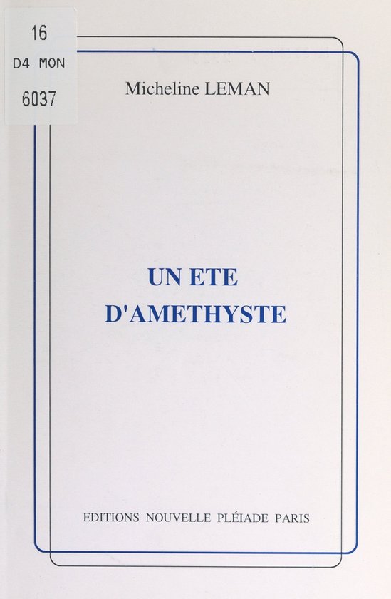 Un été d'améthyste