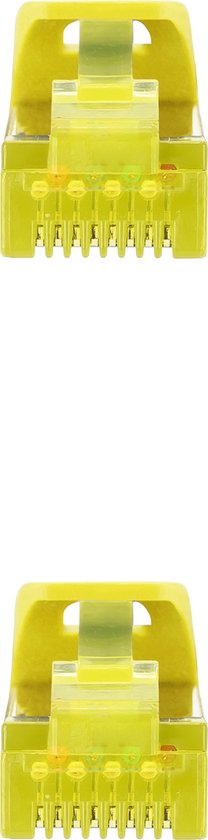 Câble de réseau RJ45 LSZH Cat.6A SFTP AWG26, jaune, 1.0m