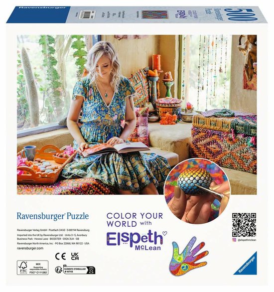 Elspeth McLean: Magnificent Mandalas 500 PC Puzzle