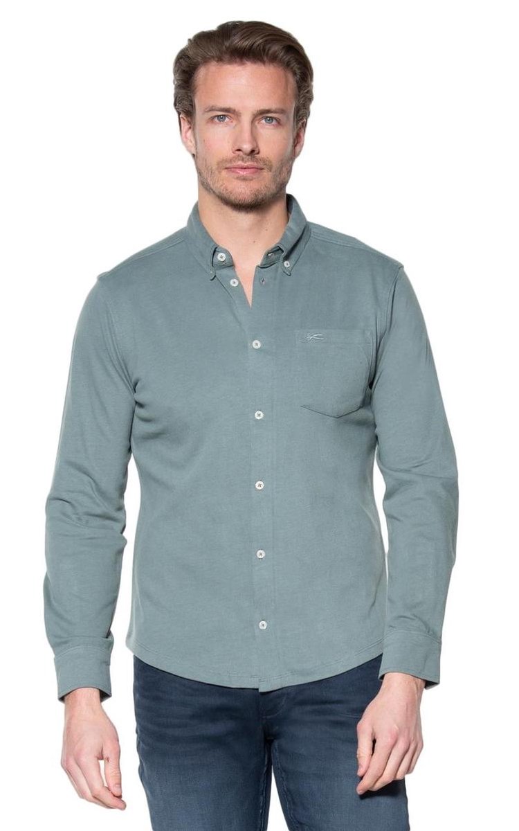DENHAM Casual Overhemd Heren lange mouw bol