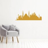 Muursticker Istanbul -  Goud -  160 x 63 cm  -  woonkamer  steden  alle - Muursticker4Sale