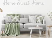 Muursticker Home Sweet Home -  Lichtgrijs -  160 x 20 cm  -  woonkamer  engelse teksten  alle - Muursticker4Sale