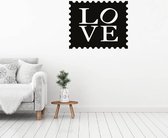 Muursticker Love -  Zwart -  140 x 112 cm  -  woonkamer  engelse teksten  alle - Muursticker4Sale