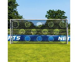 Doelwand net met ronde gaten - Doelwand -  5mx2m - 4 grote en 10 kleine gaten - Voetbal trainingsmateriaal