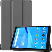 Lenovo Tab M8 Hoesje Tri-Fold Book Case met Standaard Grijs