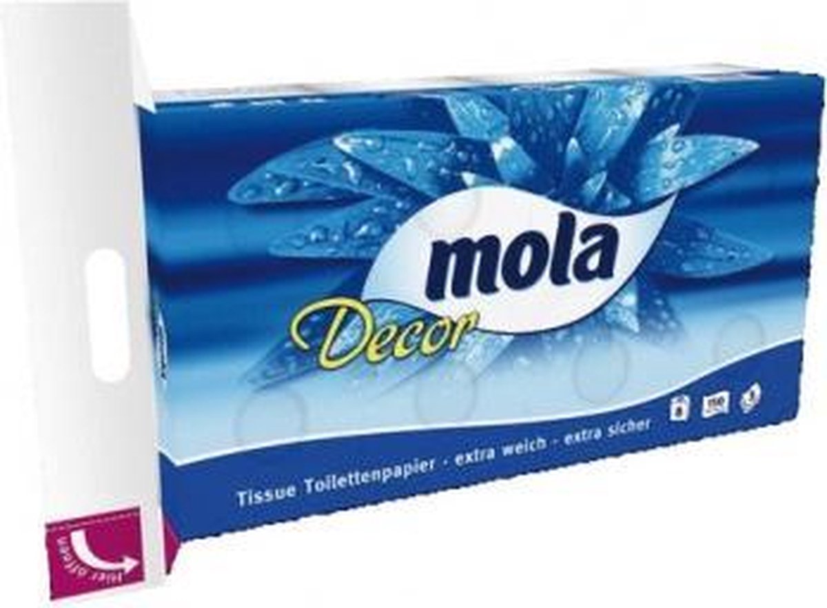 Mola toiletpapier 3-laags 8x150 vel Decor | bol.com