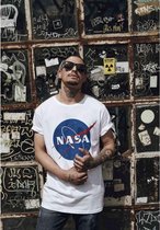 Mister Tee NASA - NASA Heren T-shirt - 2XL - Wit