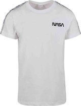 Urban Classics NASA Heren Tshirt -S- NASA Rocket Tape Wit