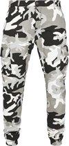 Urban Classics Cargo broek -Taille, 28 inch- Camo 2.0 Zwart/Wit