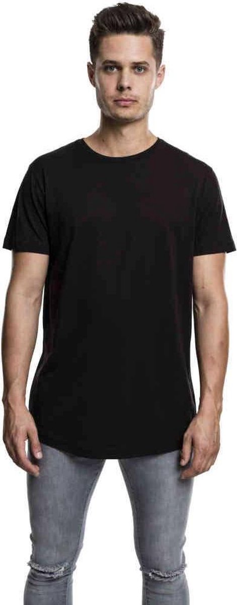 Urban Classics Shaped Long Tee Heren T-shirt – XL Zwart