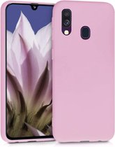 silicone case Samsung Galaxy A40 - roze