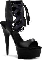 Pleaser Hoge hakken -37 Shoes- DELIGHT-600-14 US 7 Zwart