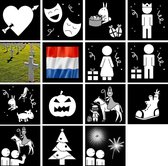 Magneet pictogrammen 'Feestdagen, vrije dagen' 5x5 cm|Dagritme planbord|PictoMix