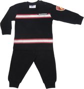 Fun2Wear | Brandweer Pyjama | Zwart / Wit | Maat 116