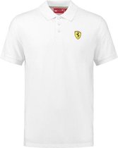 Ferrari Poloshirt Scuderia Heren Katoen Wit Maat L