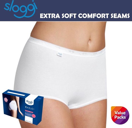 Sloggi Basic+ Premium Comfort Dames Ondergoed - 3 Stuks - 46 | bol.com