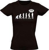 Stop following me dames t-shirt | grappig | funny | carnaval | maat L