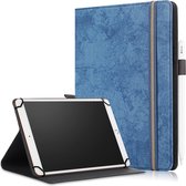 Universele 9/11 inch tablet hoes - Wallet Book Case - Donker Blauw