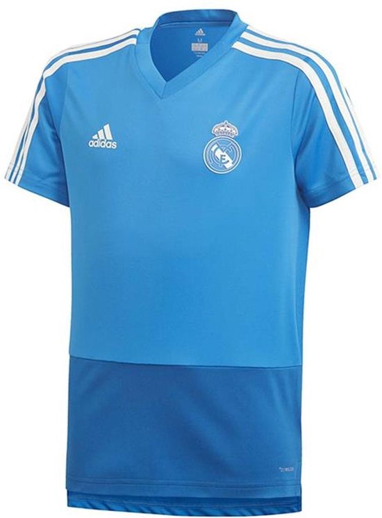 adidas Performance Real Tr Jsy Y Het overhemd van de voetbal Kinderen Blauwe 15/16 jaar oud