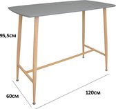 Sortio Home - Bartafel Stockholm - Grijs - Hout
