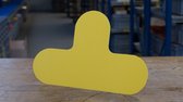 T-stuk - Glow in the dark  Glow-in-the-dark (fotoluminescent)  290 x 190 mm Anti-slip-vloersticker