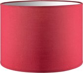 Home Sweet Home - lampenkap cilinder - katoen - moderne lampenkap- Ø25cm 19cm - E27 fitting - rood