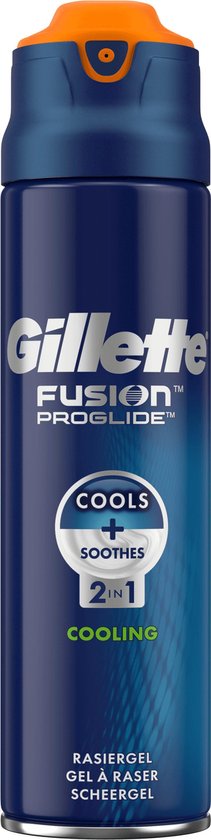 Gillette Fusion5 ProGlide 2-in-1 Verkoelende Scheergel Mannen 200 ml