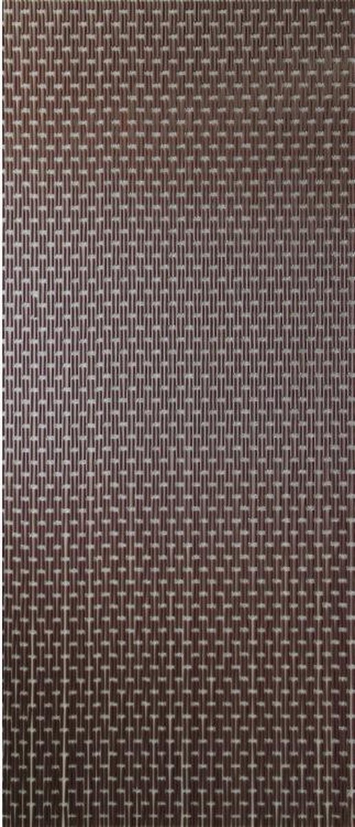Sun-arts Vliegengordijn Verspringt Hulzen 232 X 100 Cm Pvc Bruin